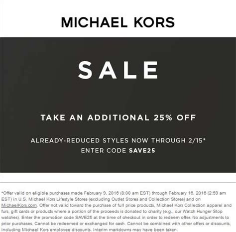 michael kors promocode|michael kors sale code.